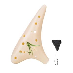 Resins Ocarina For Beginners Featuring 12 Precisions Holes And Clear Sound Quality For Practice Or Performances