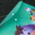 KAKA Cartoon Cute Waterproof Student Kitty Kids Gift Paper School Stationery Tool Doraemon Document Envelopes File Folders Document Organizer A4 File Bag. 