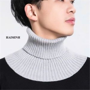 Khăn Quàng Cổ Dạng Cổ Lọ Bằng Len Mềm Mại Giữ Nhiệt Hiệu Quả Mùa Lạnh Phong Cách Tối Giản