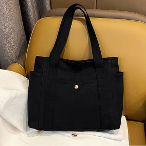 Large Capacity Canvas Tote Bags For Women Work Office Shoulder Bag HandBag For College Student School Bag