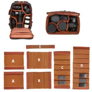 MIRELAE Wear-resistant Camera Dividers Protective Foam Padding Lenses Partition Portable Backpack Compartments Photography Equipment