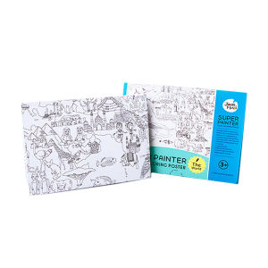 Jarmelo(Joan Miro)กระดาษโปสเตอร์ระบายสีขนาดยักษ์ Super Painter Giant Coloring Poster Pads Art Activity Poster Big Size Educational Art Toy for Kids