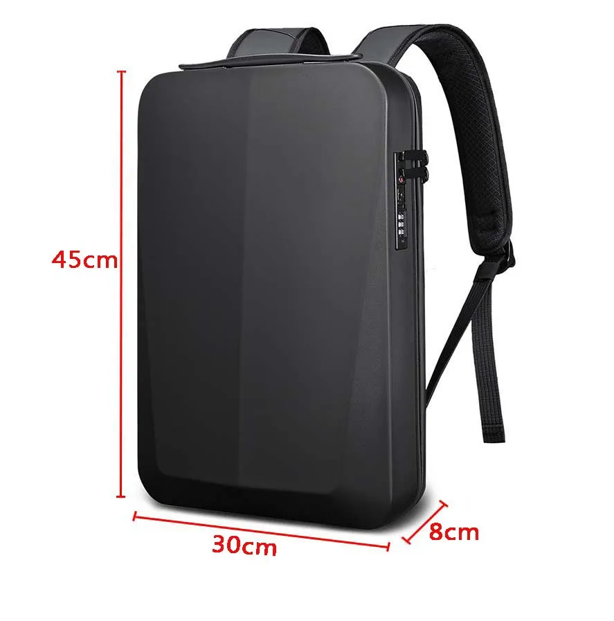 BANGE High Quality Slim Hard Shell Mens Fashion Backpack Business