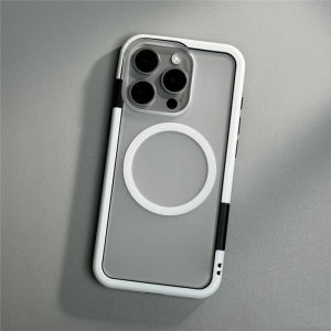 HOCE Luxury 2 in 1 Detachable Clear Magnetic Phone Cases for iPhone 16 15 14 Plus 13 12 Mini 14 15 16 Pro Max MagSafe Case Matte Back Panel Soft Bumper Cover