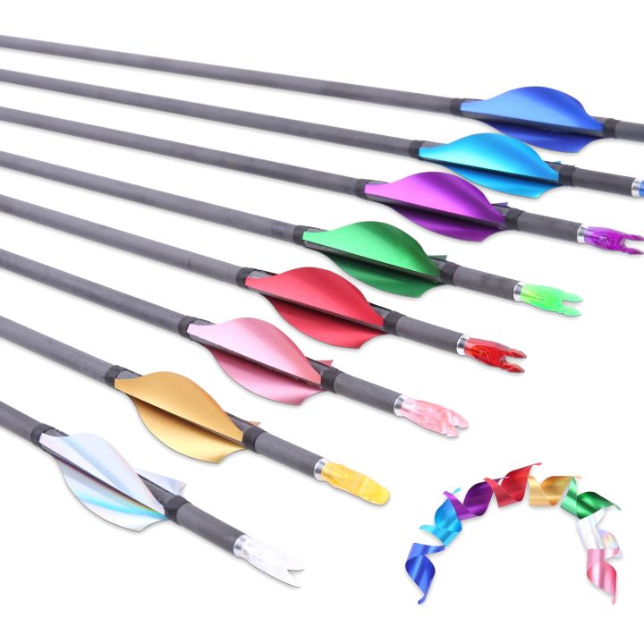 Spin Vanes 1.78 pouces tir à l'arc Spin plume aile droite hélicoïdale empennage