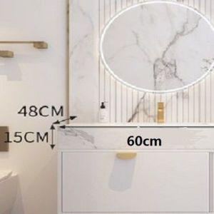 Bathroom Vanity Cabinet Set bathroom Cabinet Set Washbasin Cabinet Set Free Tap and Pop Up Waste large capacity bathroom storage cabinet