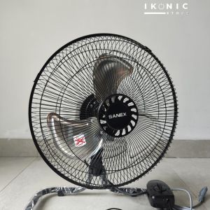 IKONIC Kipas Angin Dinding Sanex SN 128S Desk Fan 2 in1 100% Original Garansi Resmi