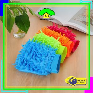 MI-C1220 Sarung Tangan Cendol Kain Lap Microfiber 2 Sisi / Kain Lap Serbaguna Pembersih Anti Baret