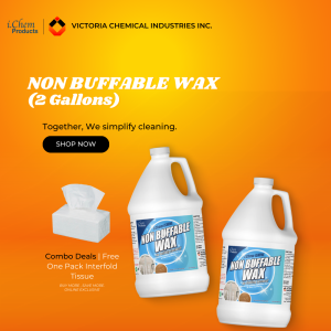 ICHEM PRODUCTS NON BUFFABLE WAX (2 GALLONS) WITH FREE 1 PACK INTERFOLD TISSUE