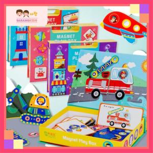 Wooden Early Learning Educational Magnetic Play Box Puzzle