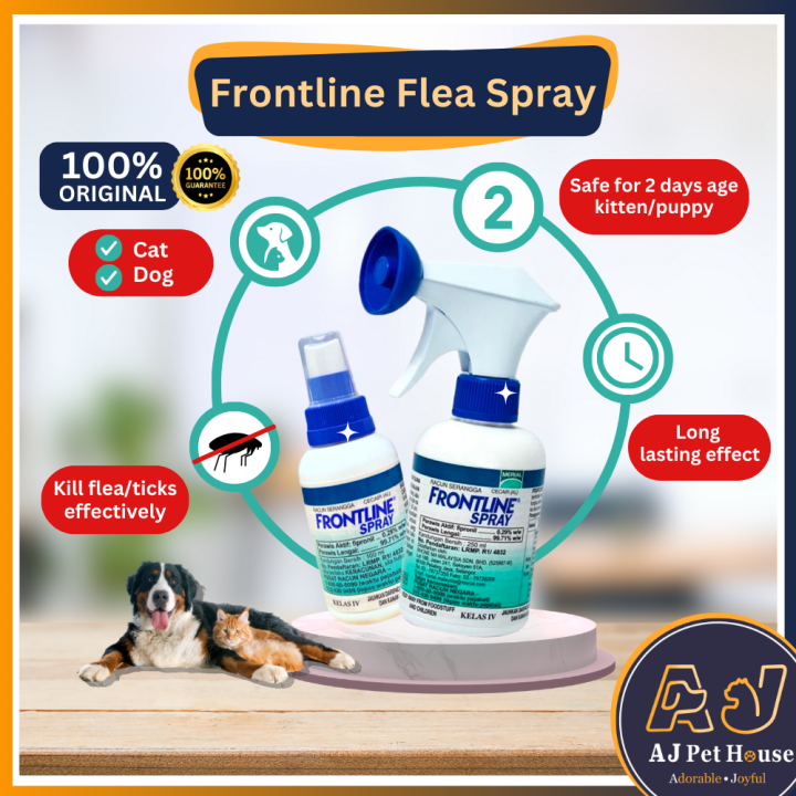 FRONTLINE SPRAY Cat Dog Flea Tick Lice Mite Spray 100ml 250ml KITTEN Lazada