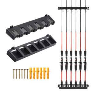 ที่วางคัน ที่วางคันเบ็ด 6 ช่อง ที่วางคันเบ็ด ติดผนัง ราคาถูก เเข็งเเรง ขนาด 32 cm .มี 2 แบบให้เลือก สินค้า พร้อมส่ง