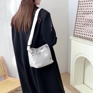 Women Bag Korean Styles Shoulder Bag Stylish Crossbody Bag Solid Color Bucket Bag Trendy Messenger Bag for Everyday