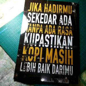 Poster Motivasi - Pajangan dinding - Hiasan dinding kayu - pajangan dinding caffe