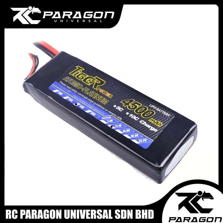 Lipo Battery TIGER 3S 11.1V 4500 mah 45C/90C XT60 / T Plug (Deans ...