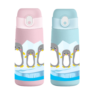 Lilbubsy Children and Kids Insulated Stainless Steel Straw Water Bottle 470ML/16oz