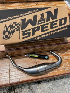 Knalpot Ninja 2 Tak R RR SS ORI Win Speed Chamber Step Variasi Super Cobra Garing Kemrincing