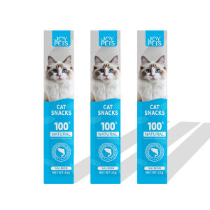 JoyCat Treats Premium Creamy Cat Strips Salmon Chicken Grain-free No Preservatives No Attractants 15g