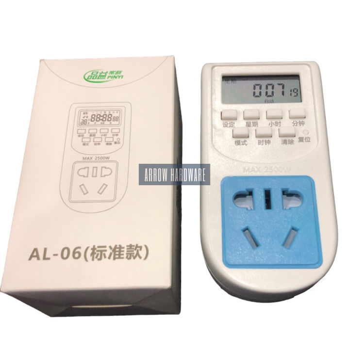 Energy Saving Timer Plug Programmable Electronic Plug Timer Socket ...