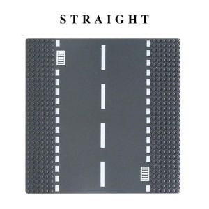 City Road Street Baseplate Classic Building Block Base Plate Kids DIY Assembly Building Blocks Toy Contruction Street View