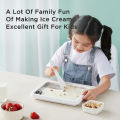 【1 Year Warranty】Petrus PET035 Ice Cream Maker, Ice Cream Roller Plate for Kids Family, Food Grade Stainless Steel,Homemade Frozen Yogurt Sorbet. 