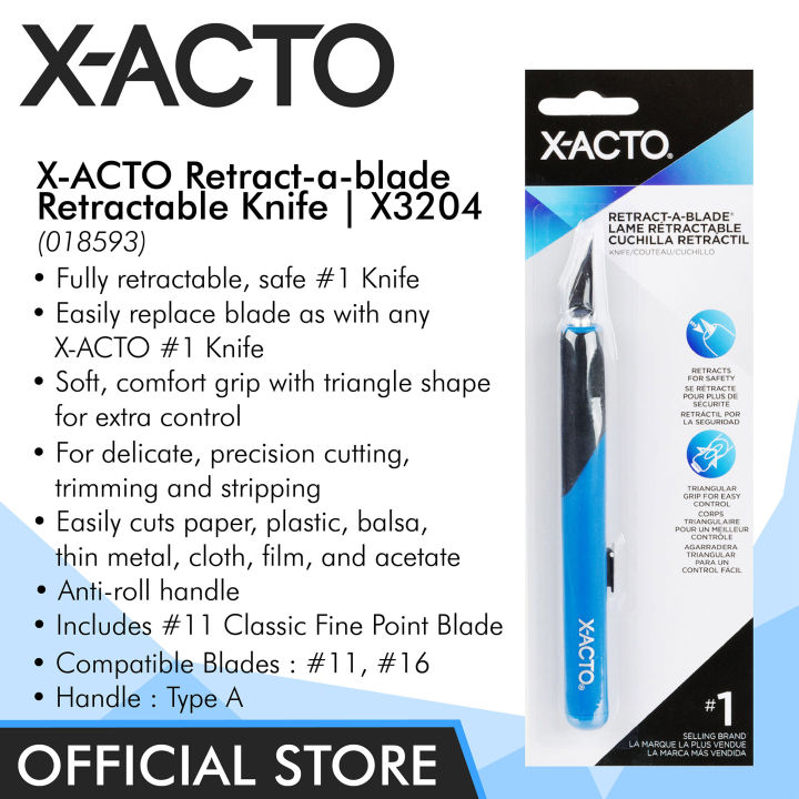 XACTO RetractABlade Retractable Knife Type A Handle X3204