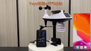 Wifi Weather Station with Outdoor Sensor Tuya APP Control Wind Speed Rainfall Temperature Humidity Air Quality for Home Use Philippines