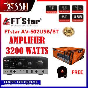 The FTstar AV-602USB/BT/FM 5.1Channel Karaoke Amplifier with USB and Bluetooth