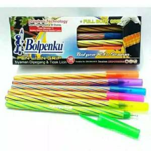 Pulpen Bollpenku 1 Lusin 12 Buah Alat Tulis