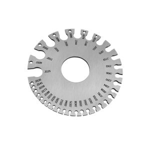 LIKANTA Wire Cable Stainless Steel 0.3125"-0.007" Scale Anti-rust Thickness Measurement Measuring Tool Plate Ruler Wire Gauge