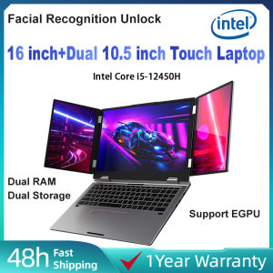 16 inch + Dual 10.5 inch Three Screen Intel i5-12450H DDR4 PCIE4.0 Gaming Laptops