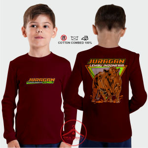 Kaos Anak Umur 1-13 Tahun Peternak Sapi Juragan Lembu Lengan Panjang
