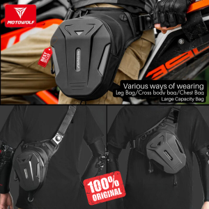 Motowolf Shoulder Bag Tas Paha Motor Tas Selempang Touring Hard Shell