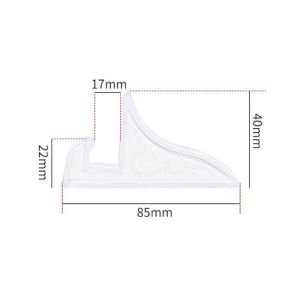 OWMXZL 2Pcs Trong suốt/Đen Giá đỡ khung ảnh Đa năng Nhựa Giá đỡ tranh Di động Giá đỡ giấy chứng nhận Màn hình hiển thị điện thoại di động trên bàn