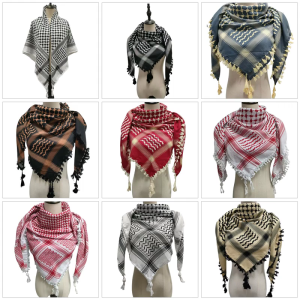 Traditional Pattern Arab Shawl Shemagh Scarf Arabian Scarf Desert Shawl Men and Women Headscarf for Various Occasion