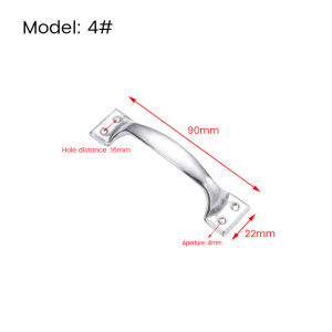 LoviRa Curved Bow Stainless Steel Door Handle for Kitchen Cabinets Drawers Doors Classic Design