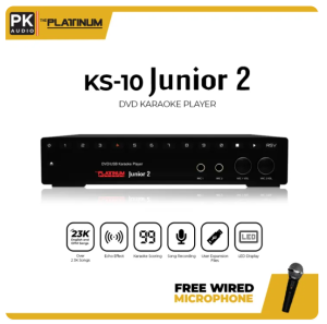 NEW Platinum Karaoke KS-10 Plus Junior 2 Player with 20000++ songs / Free Platinum wired Microphone