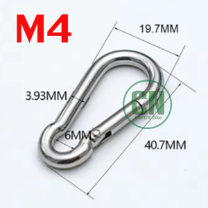 คาราบิเนอร์ Carabiner 304 สแตนเลสสปริง ไม่เป็นสนิม แข็งแรง รับน้ำหนักได้ เหมาะกับ ไต่เขา โยคะ ฟิตเนส พร้อมจัดส่ง