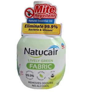 6กลิ่นพร้อมส่งเนเชอแคร์ แฟบริค สเปรย์กำจัดและป้องกันไรฝุ่น99.9%ฆ่าเชื้อCV ขนาด400 มล. NATUCAIR