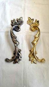 Handle Pintu Rumah Kuningan Antik Motif Cakar 39 cm 2 Pcs
