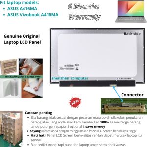 LAYAR PANEL MONITOR LCD LAPTOP ASUS A416J A416M A416KA A416JA A416MA A416JAO A416MAO NOTEBOOK SCREEN