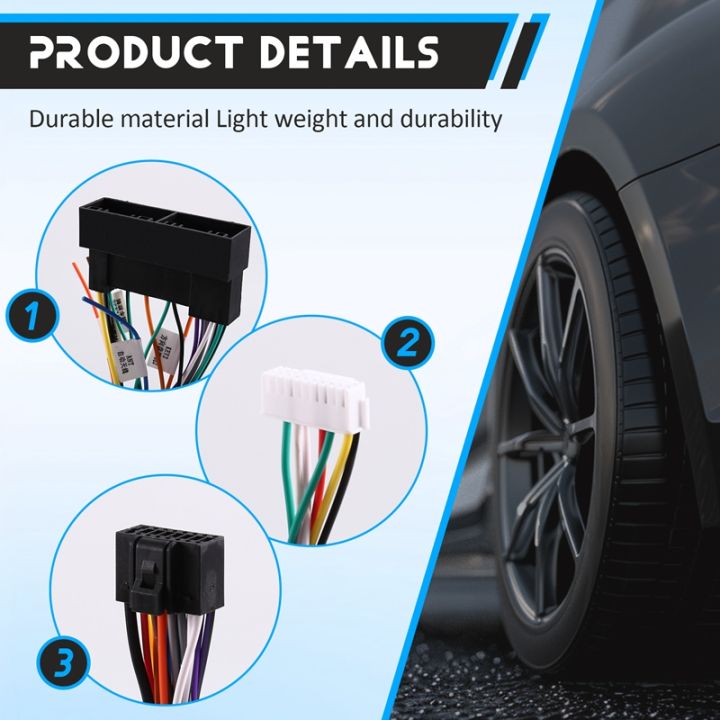 Tbest Car Radio Wiring Harness Premium ABS 16 Pin USB CANBUS Decoder