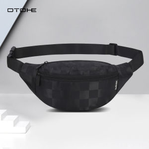 OTOHE กระเป๋าหน้าอกกระเป๋าเอวข้ามร่างกายกระเป๋าอเนกประสงค์มัลติฟังก์ชั่นกระเป๋าเอวขนาดเล็กกระเป๋ากันน้ำเอวทนทานมีสายรัดปรับได้สำหรับการออกกำลังกาย