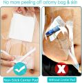 Ostomy Shower Cover Waterproof Ostomy Bag Covers Shower Guard Stoma Shower Shields Colostomy Bathing Bags Shower Protector Adhesive Bandage with Non-Stick Pad for Showering 10"x12" 7Pcs. 