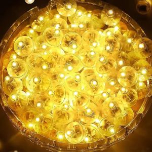 50Pcs Mini LED Round Balloon Lights Colored Luminous Flash Tumbler Ball Lamp Lantern Light For Christmas Wedding Party Decor