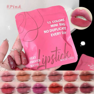 SilkyLipstick Collection 12-Pack: Pink Shades Soft & Moisturizing