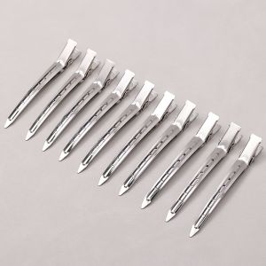 Silver Metal Duckbill Clip - Hair Root Fluffy Hairpin for Women - Hairdressing Sectioning Clip PAZU