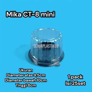 (ISI 25) MIKA CT 8 MINI / TRAY CAKE TART BOLU BULAT MINI PALING KECIL 08