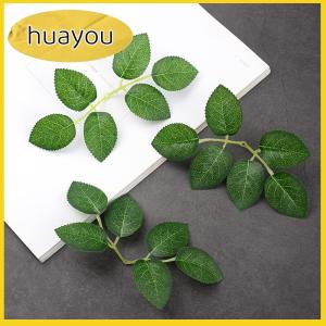 huayou 10/30/50 lá hoa hồng giả lá hoa hồng giả tự làm