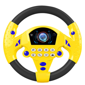 Pretend Copilot Steering Wheel Simulation Driving Car with Sounds for Children Early Educational Toy